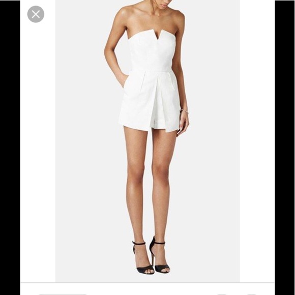 white classy romper